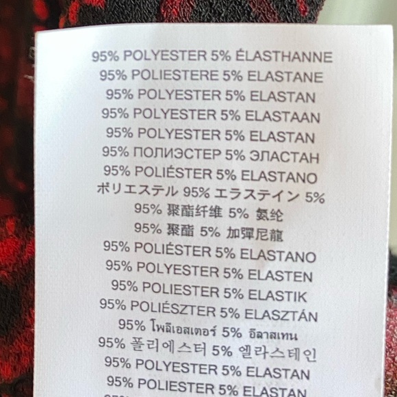 NWOT MICHAEL KORS RED & BLACK FLORAL MIDI SHEATH DRESS - SIZE XL - Picture 16 of 16